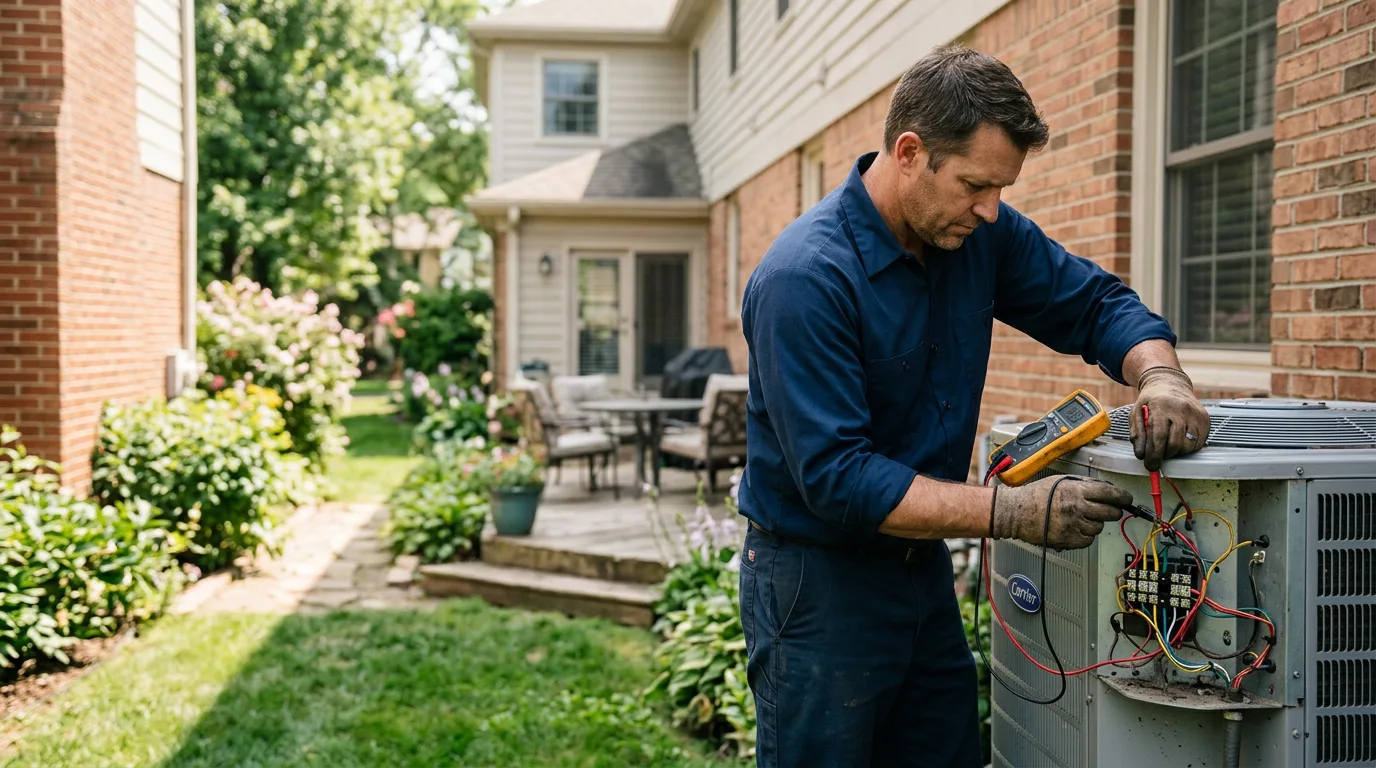 HVAC technician working near Big Wells, TX